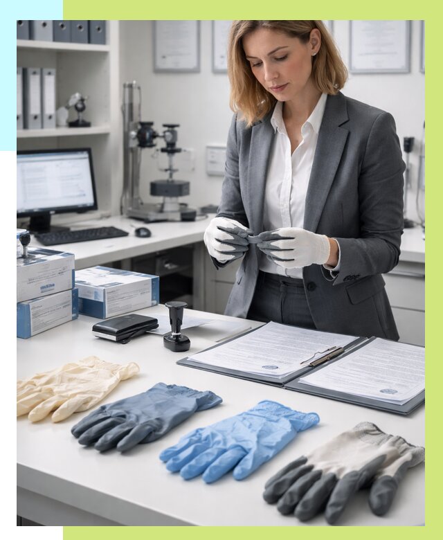 Сертификация перчаток в Ангарске от 8733 р. | Алешин-Нгр