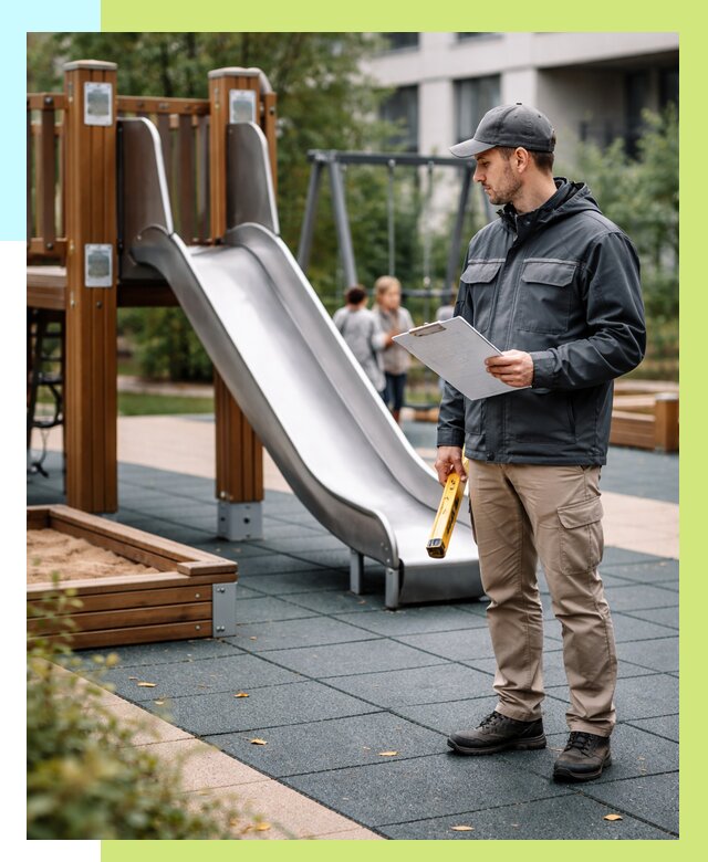 Сертификация детских площадок в Ангарске от 25685 р. | Алешин-Нгр