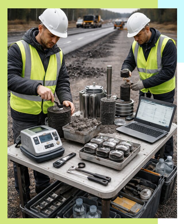 Сертификация асфальта: испытания и подтверждение в Ангарске