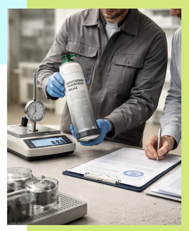 Сертификация монтажной пены в Ангарске от 15411 р. | Алешин-Нгр