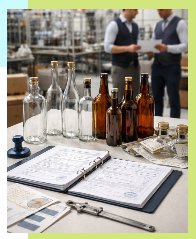 Сертификация стеклянных бутылок в Ангарске от 25685 р. | Алешин-Нгр
