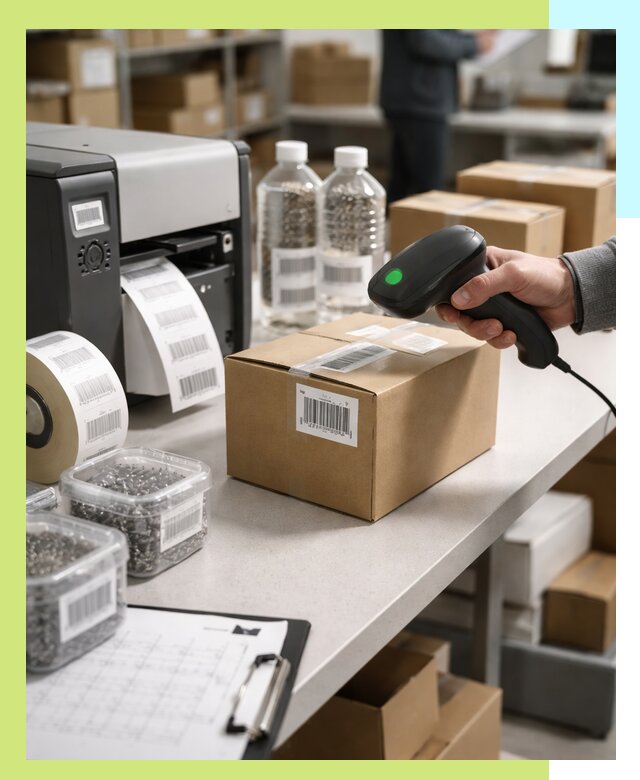 Штрихкодирование продукции и маркировка для продажи в Ангарске