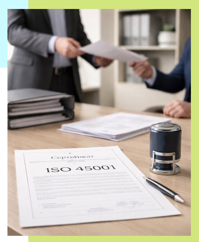 Сертификат ISO 45001 в Ангарске под ключ от 46233 р. | Алешин-Нгр