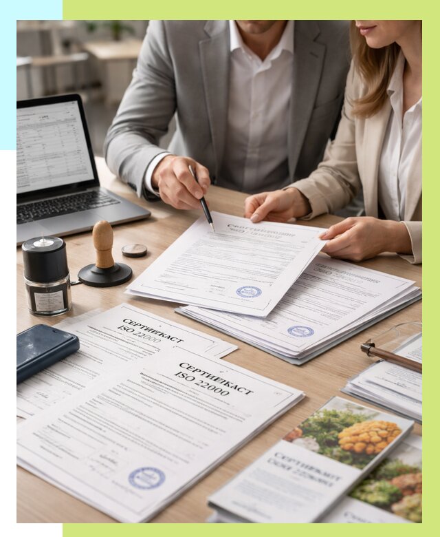 Сертификат ISO 22000 в Ангарске от 41096 р. под ключ | Алешин-Нгр